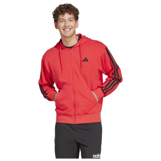 Adidas Ανδρική ζακέτα Essentials 3-Stripes French Terry Full-Zip Hoodie